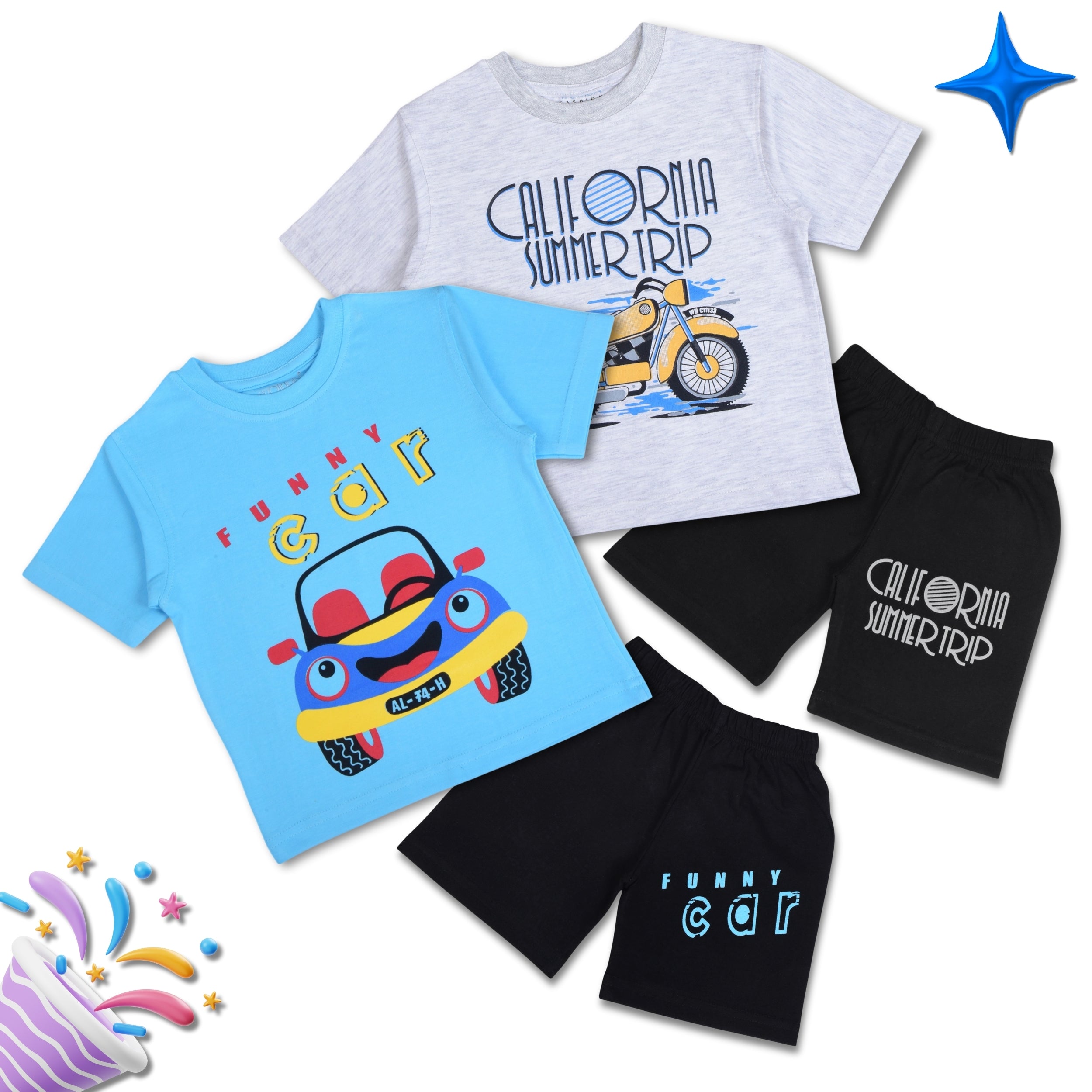 Boys Summer Clothing Set Combo