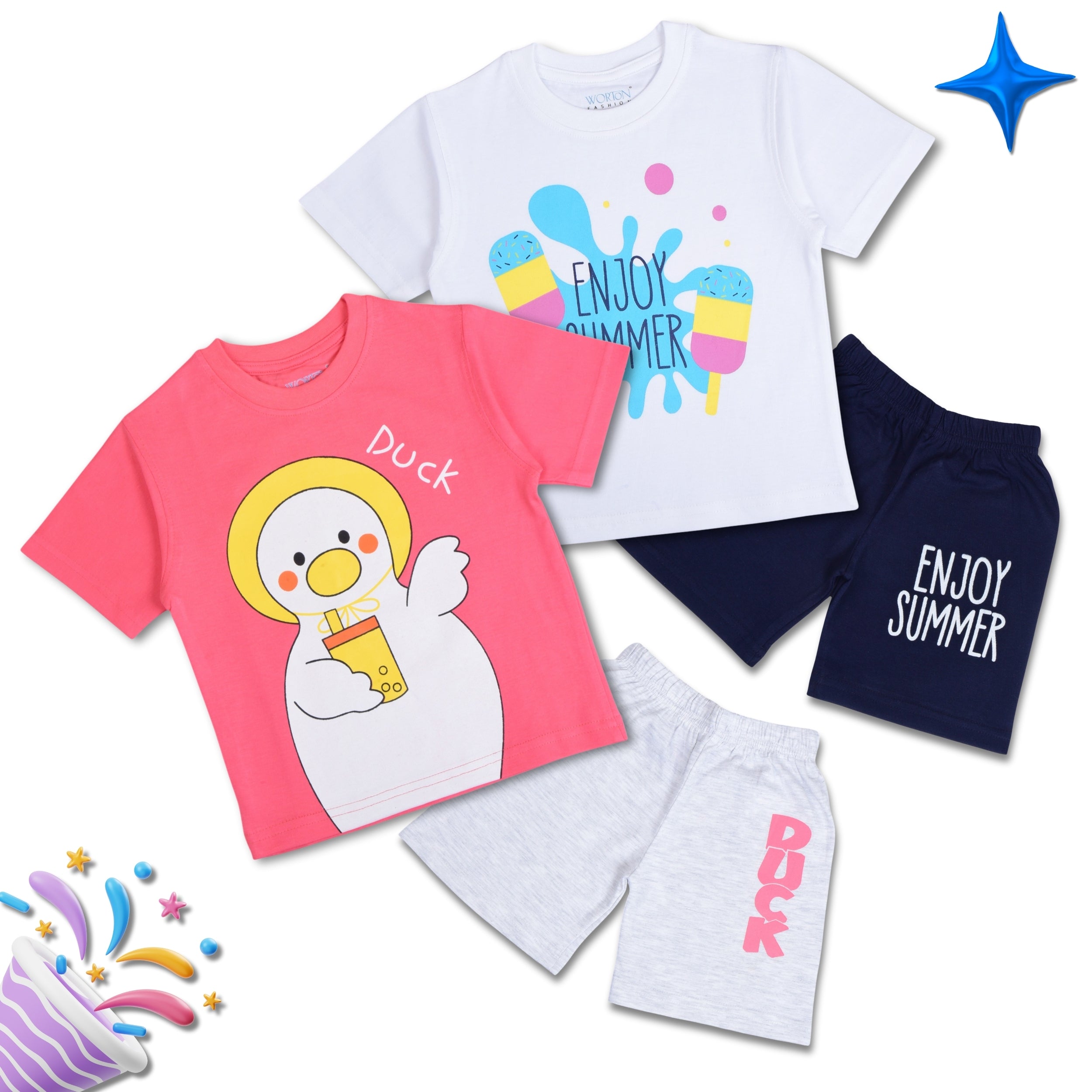 Boys Summer Clothing Set Combo