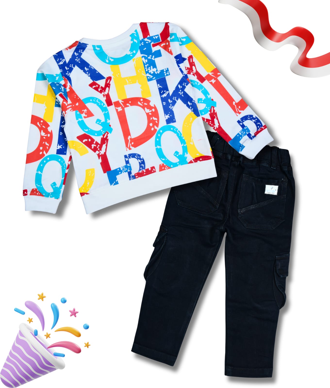 Boys Full Sleeves Tshirt  & Jeans Set