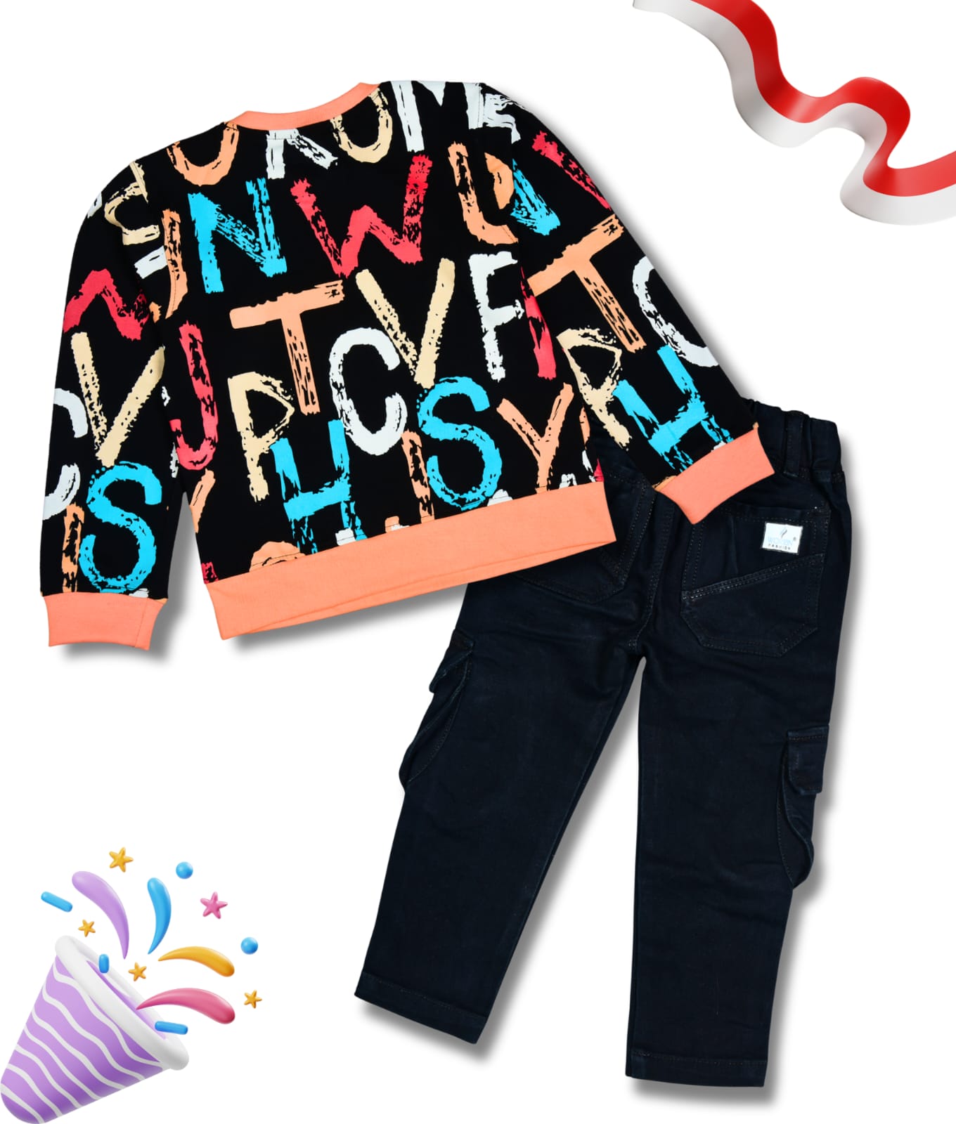 Boys Full Sleeves Tshirt  & Jeans Set