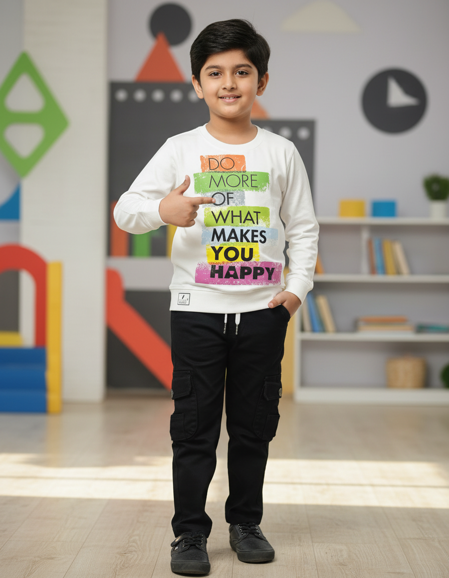 Boys Full Sleeves Tshirt  & Jeans Set