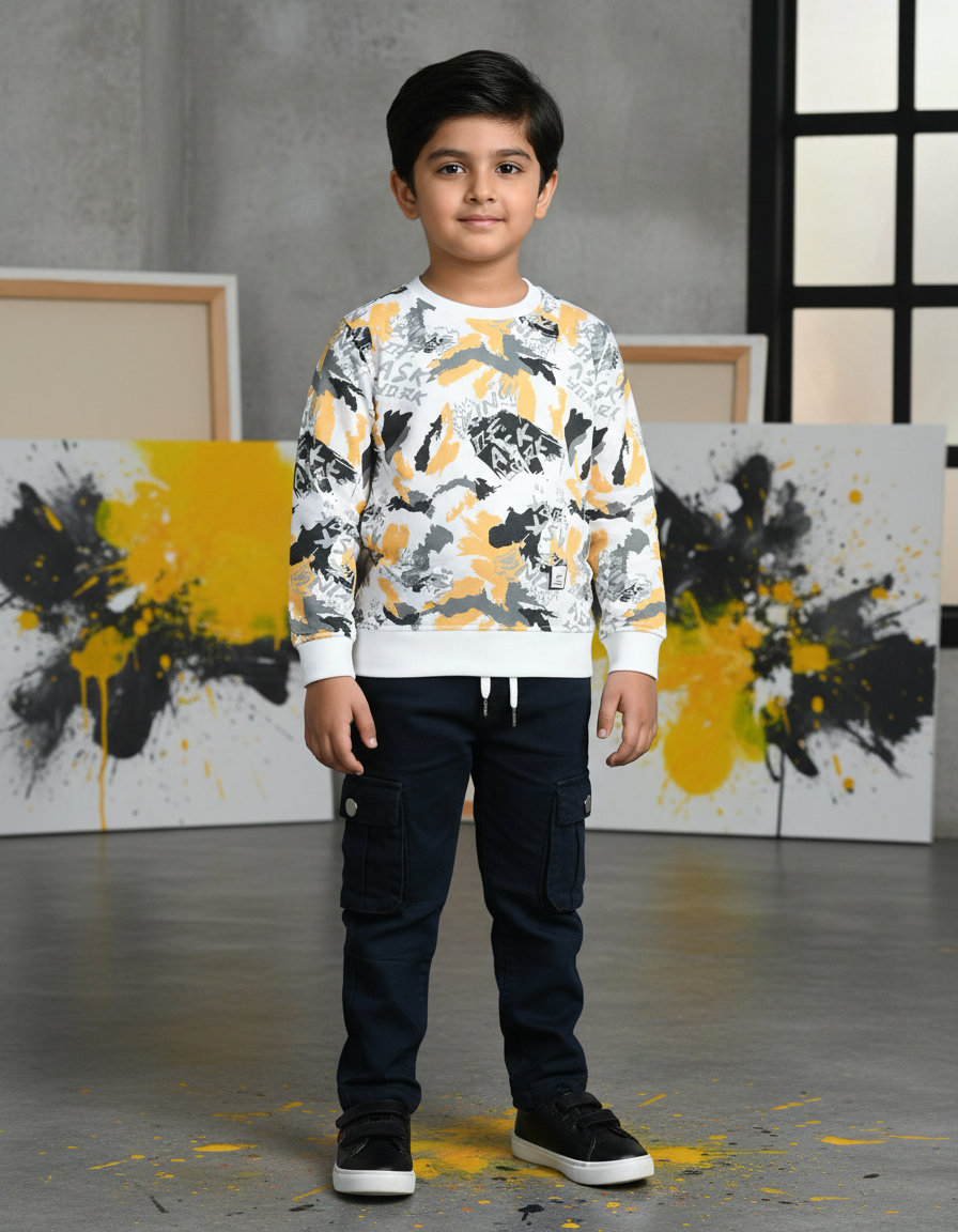 Boys Full Sleeves Tshirt  & Jeans Set