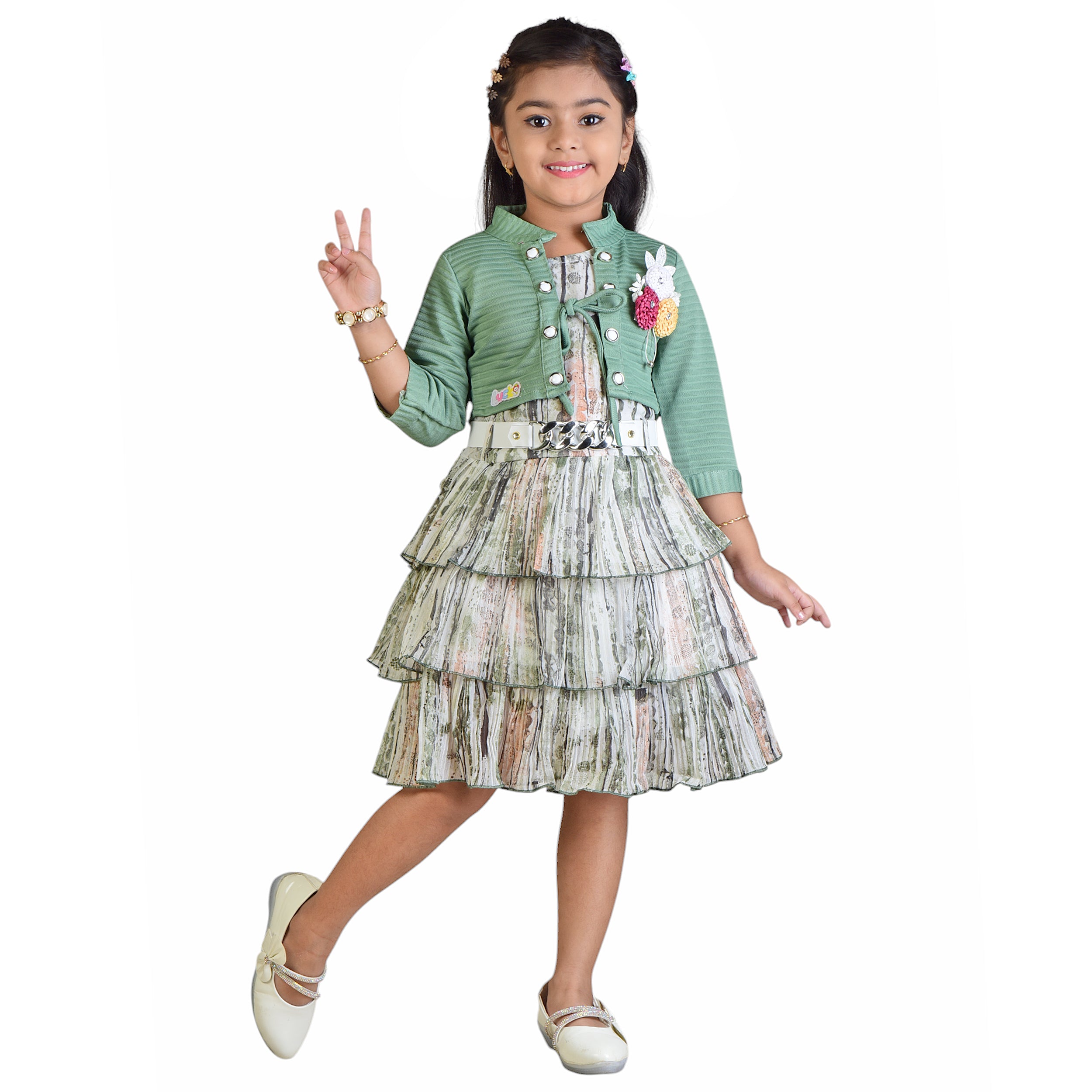 Trendy Girls' Frock