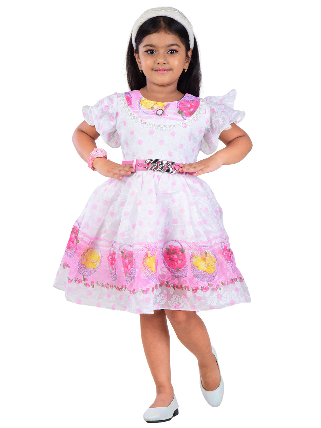Kids Girls Polka Dot Frock