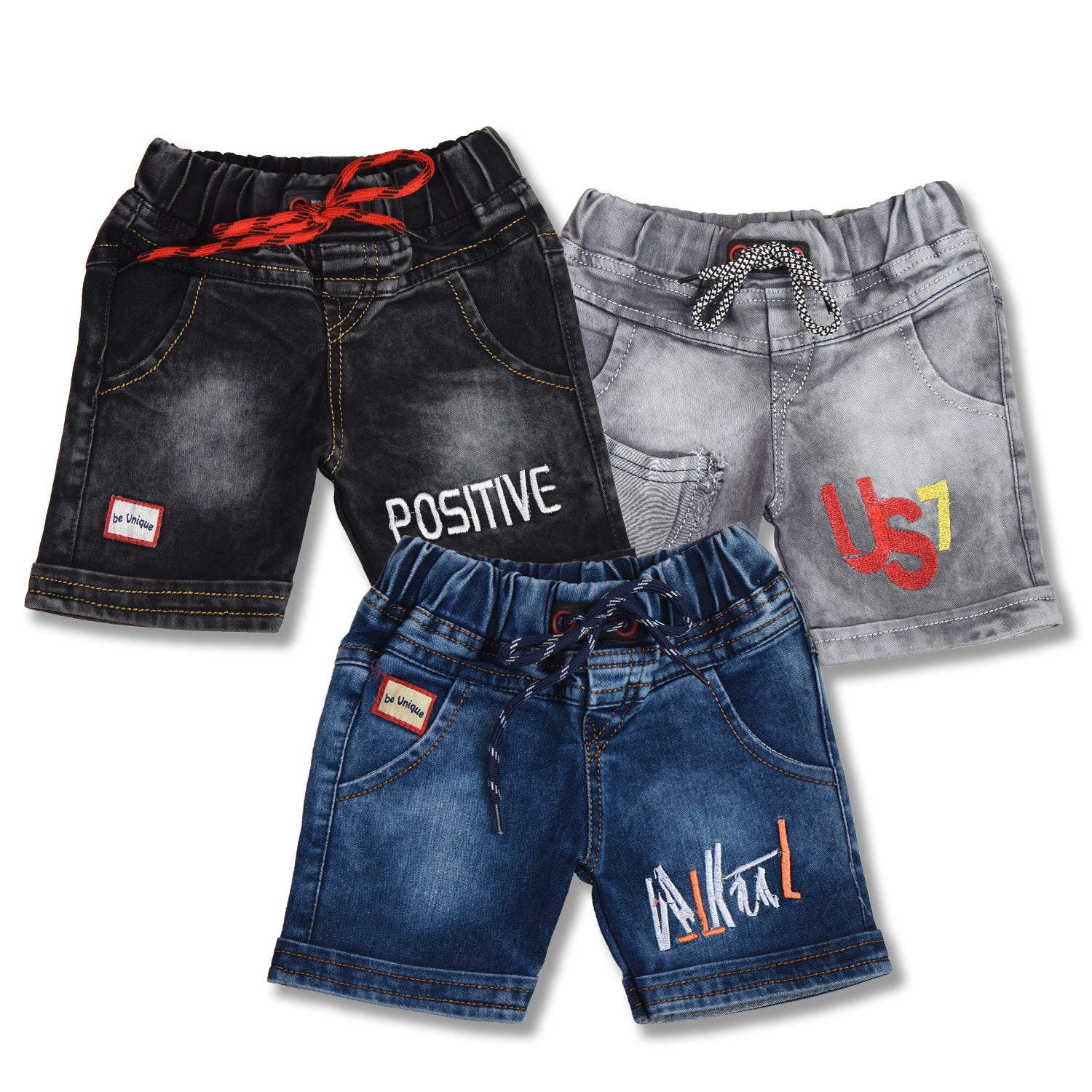 Boys Denim Shorts Combo
