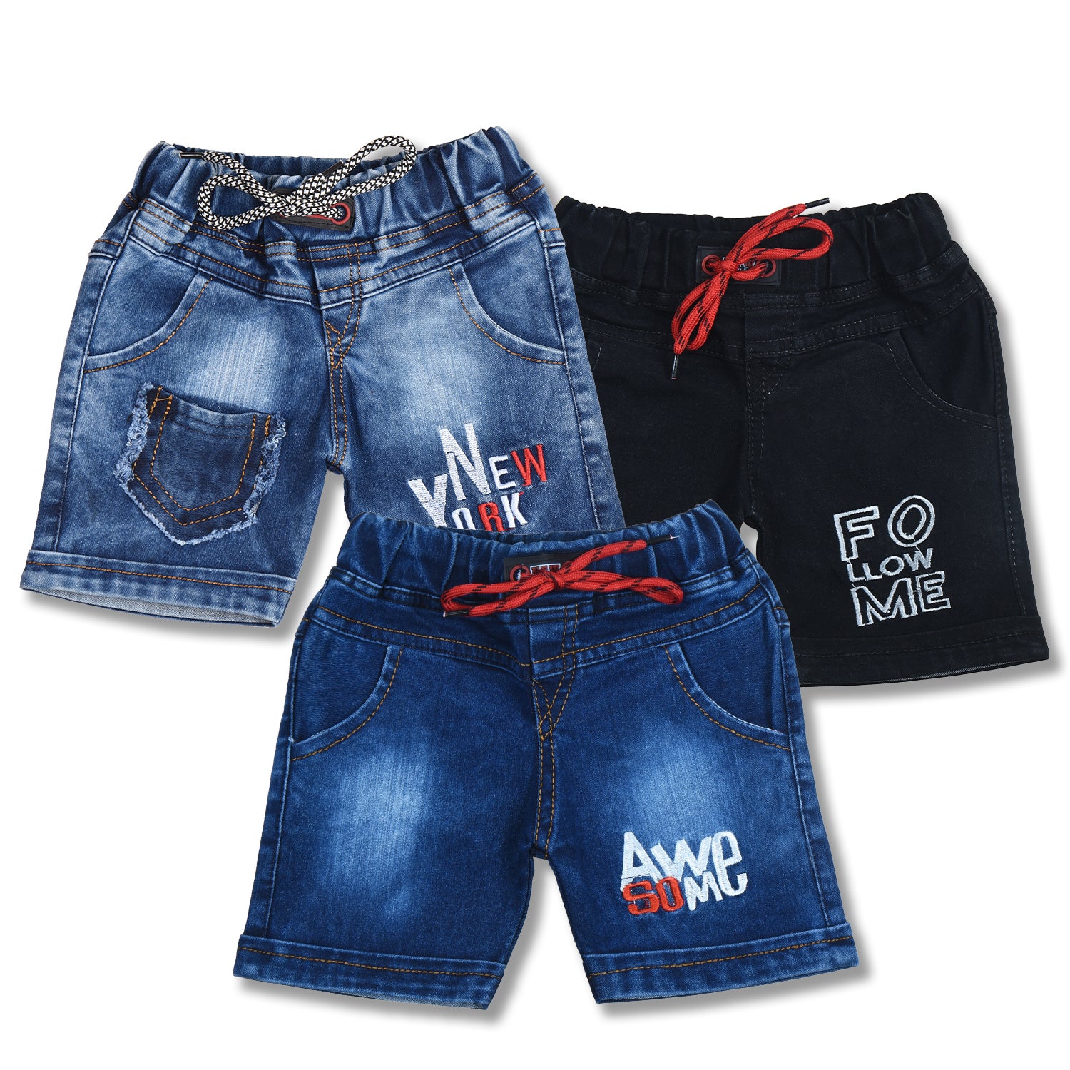 Boys Denim Shorts Combo