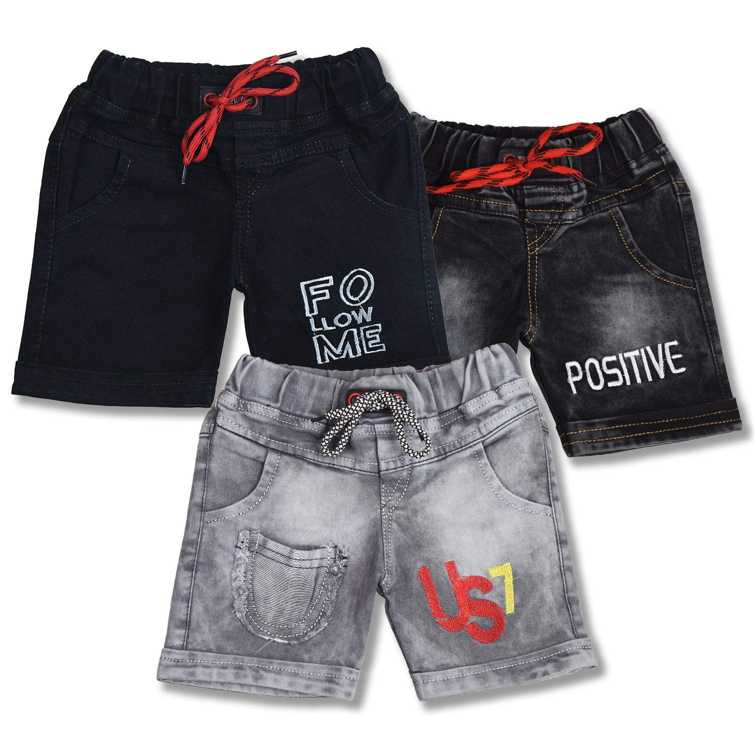 Boys Denim Shorts Combo