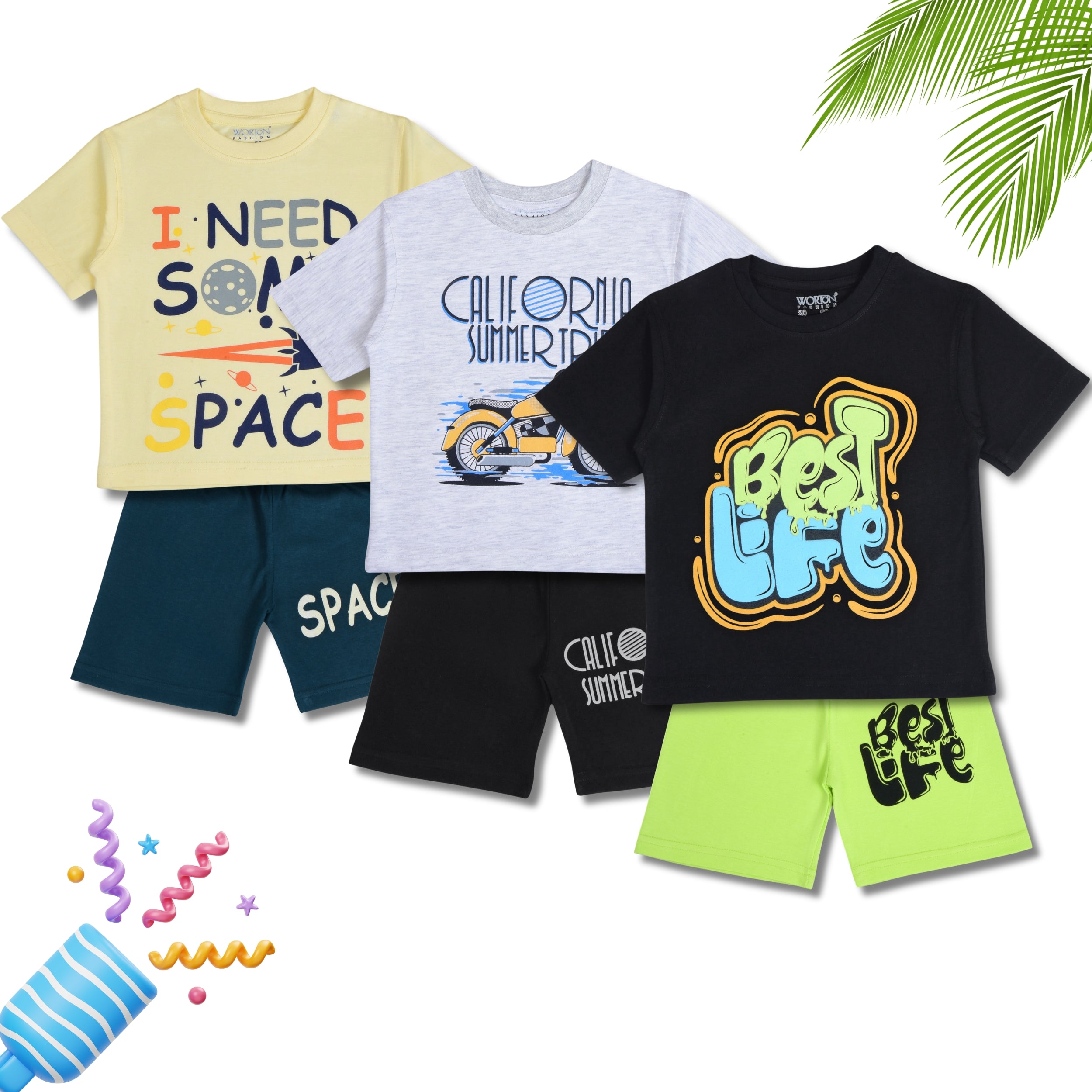 Boys Summer Clothing Set Combo