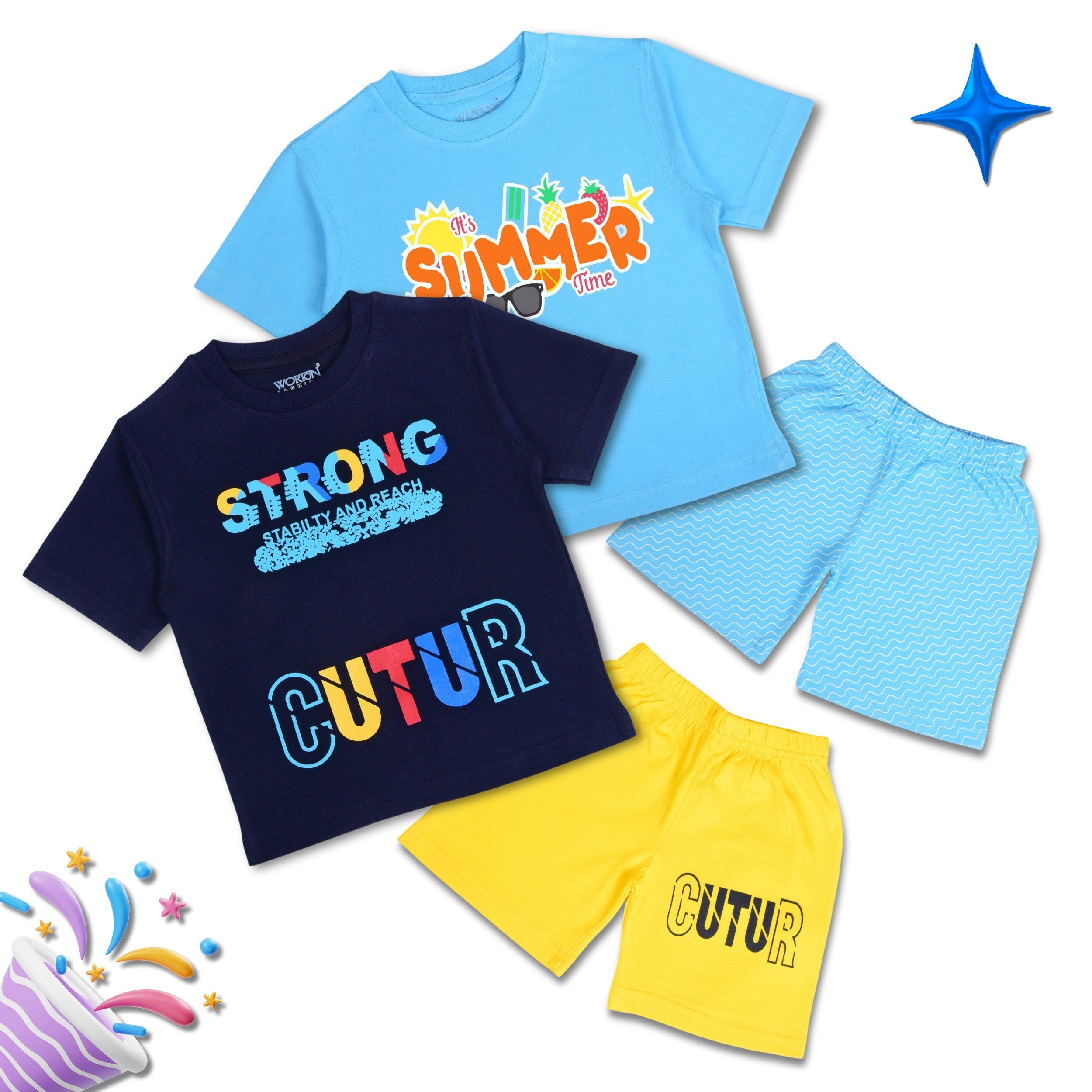 Boys Summer Clothing Set Combo