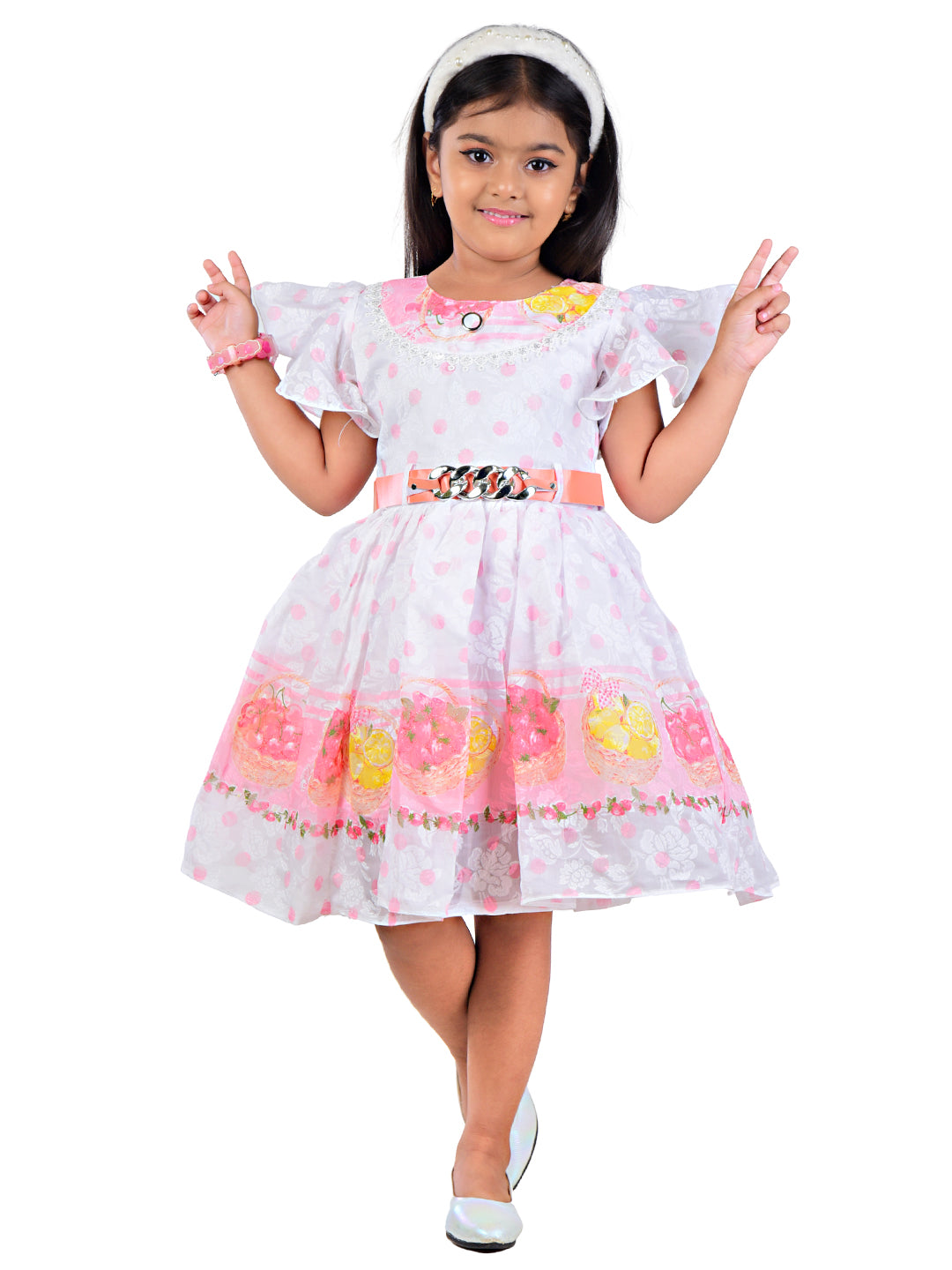 Kids Girls Polka Dot Frock
