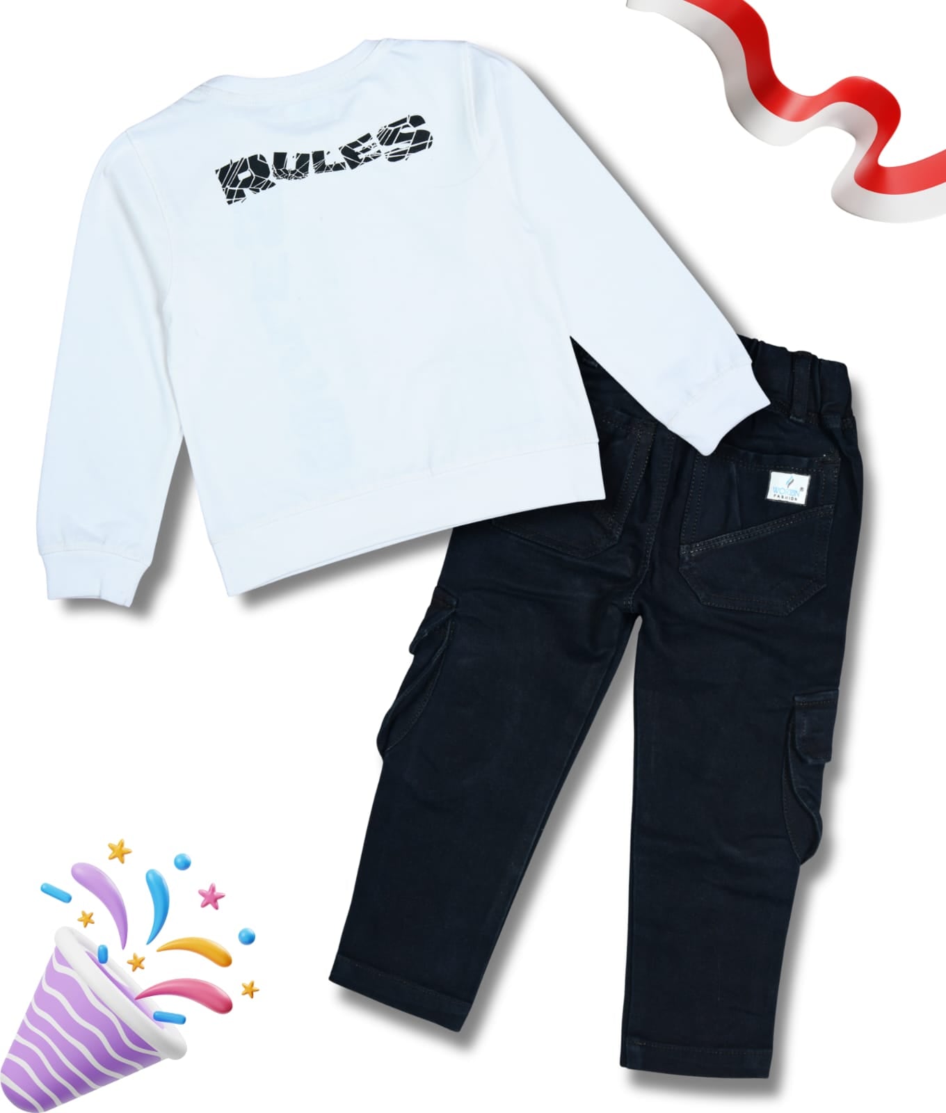 Boys Full Sleeves Tshirt  & Jeans Set