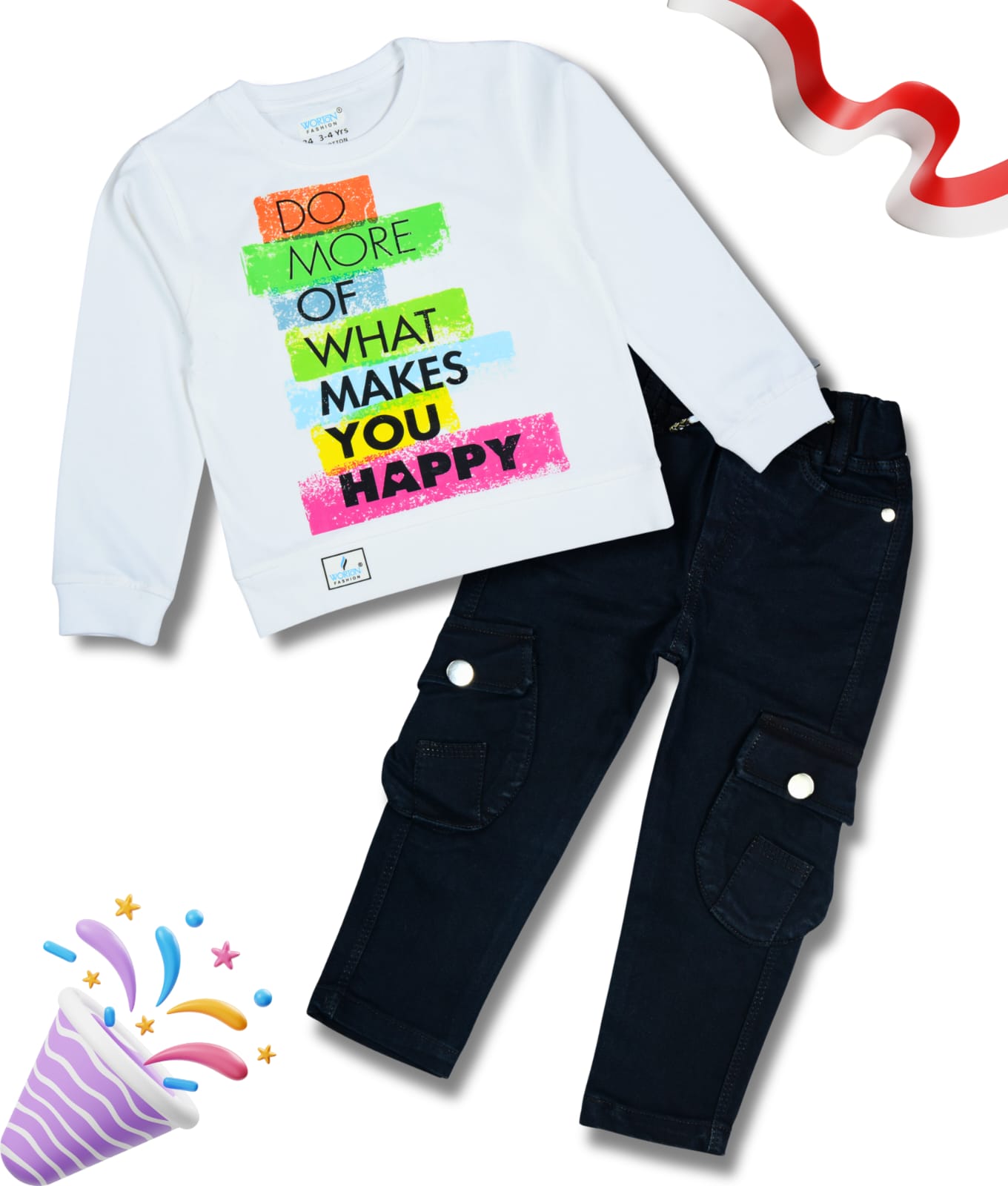 Boys Full Sleeves Tshirt  & Jeans Set