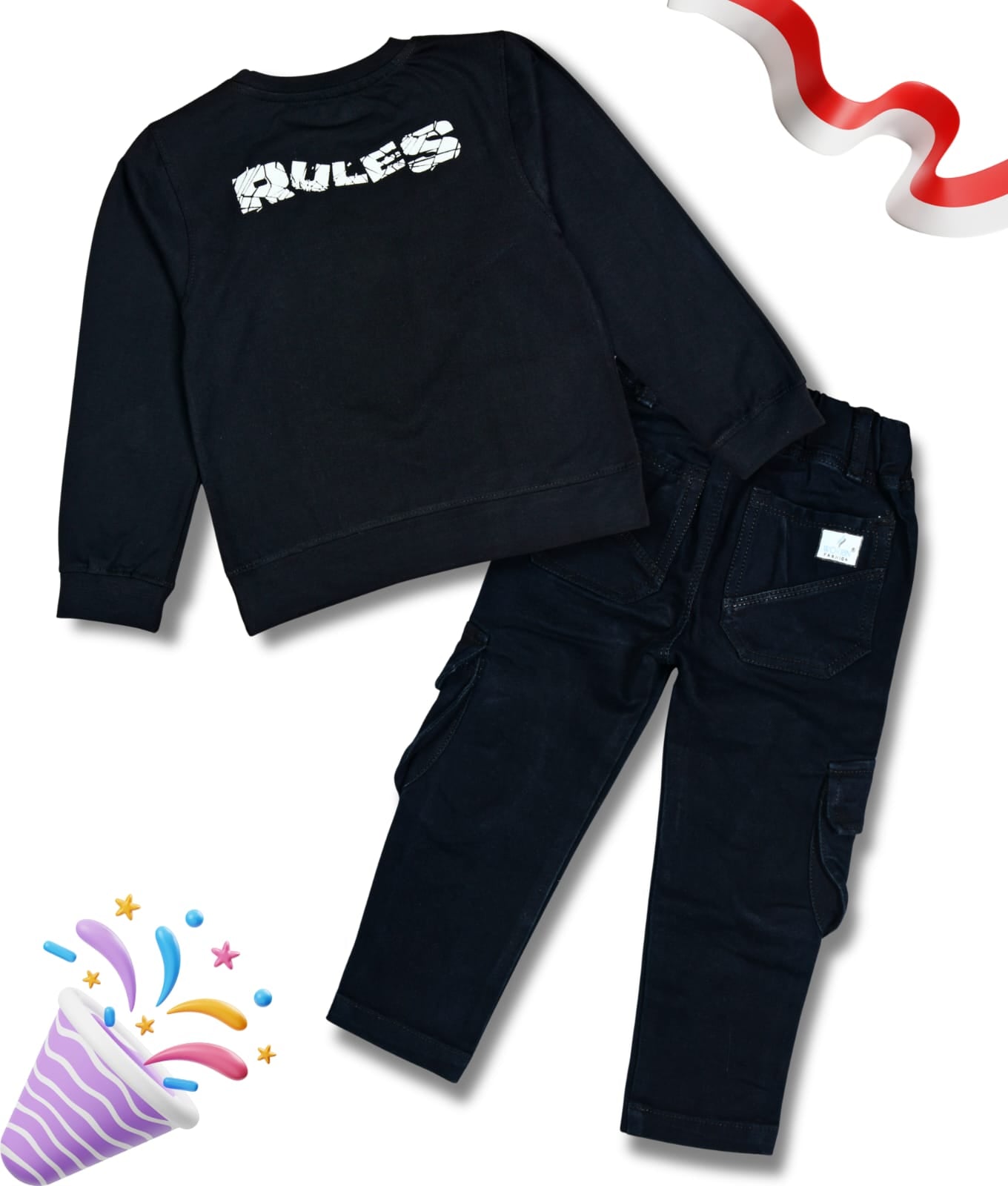 Boys Full Sleeves Tshirt  & Jeans Set