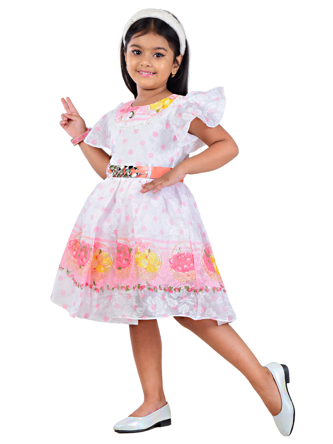 Kids Girls Polka Dot Frock