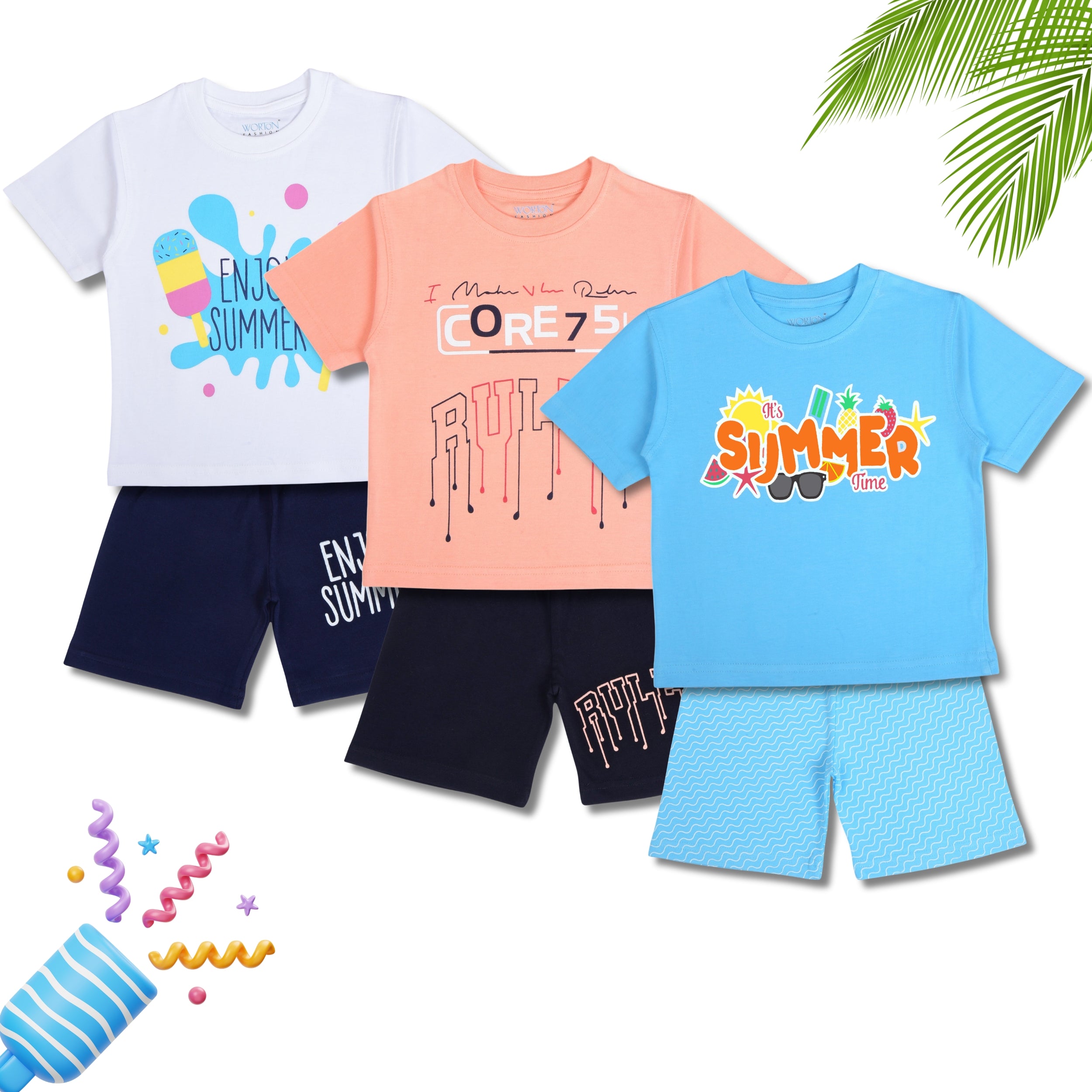 Boys Summer Clothing Set Combo