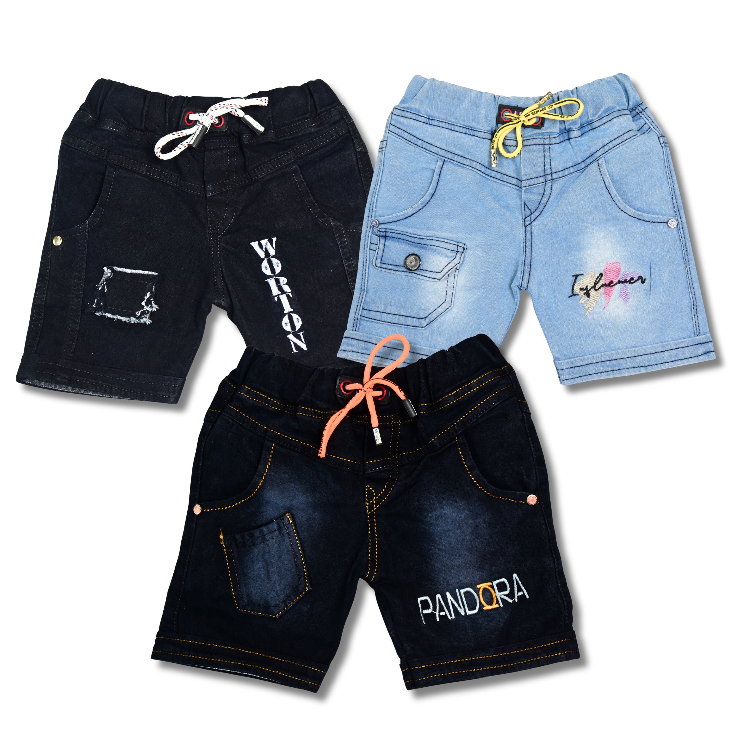 Boys Premium Denim Shorts Combo