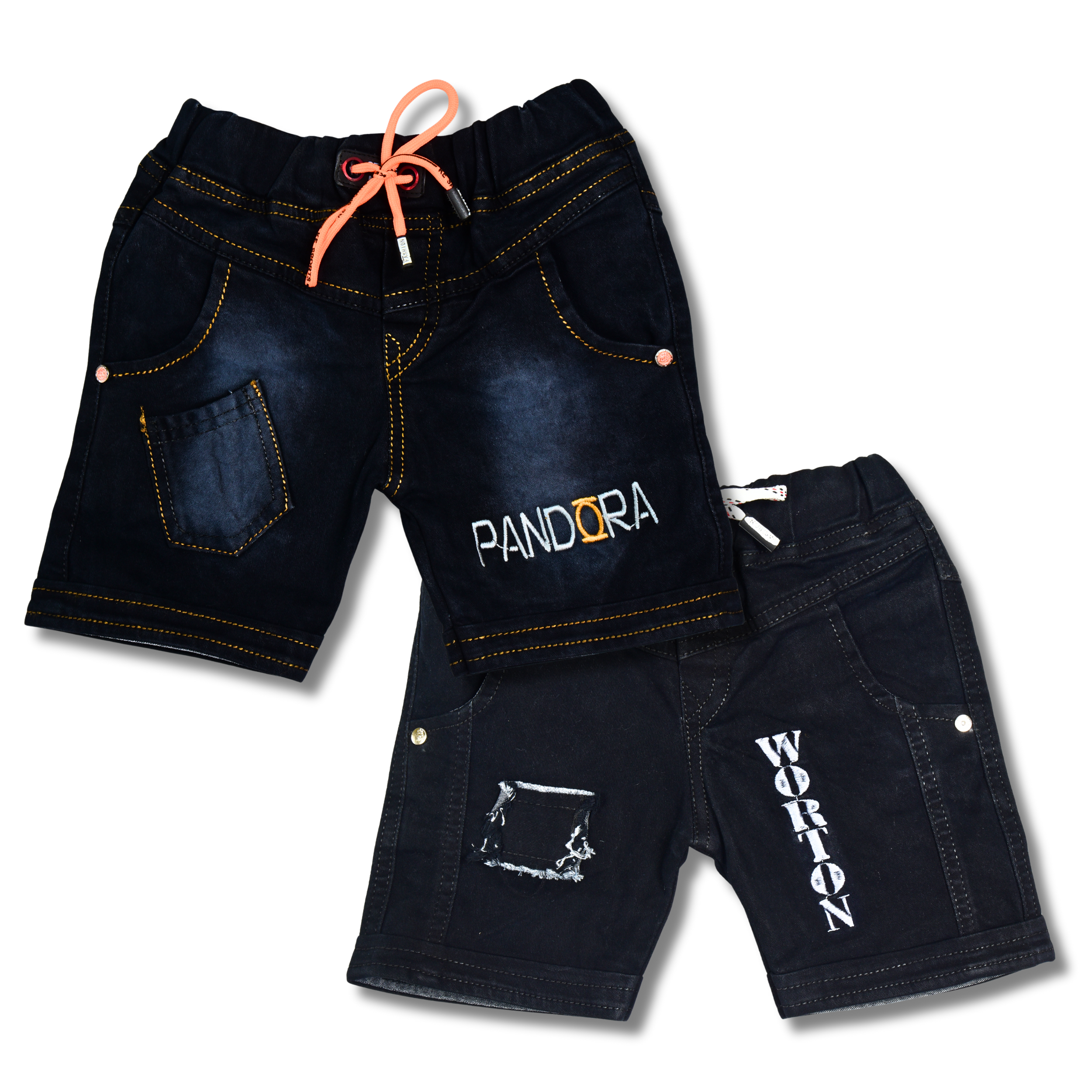 Boys Premium Denim Shorts Combo