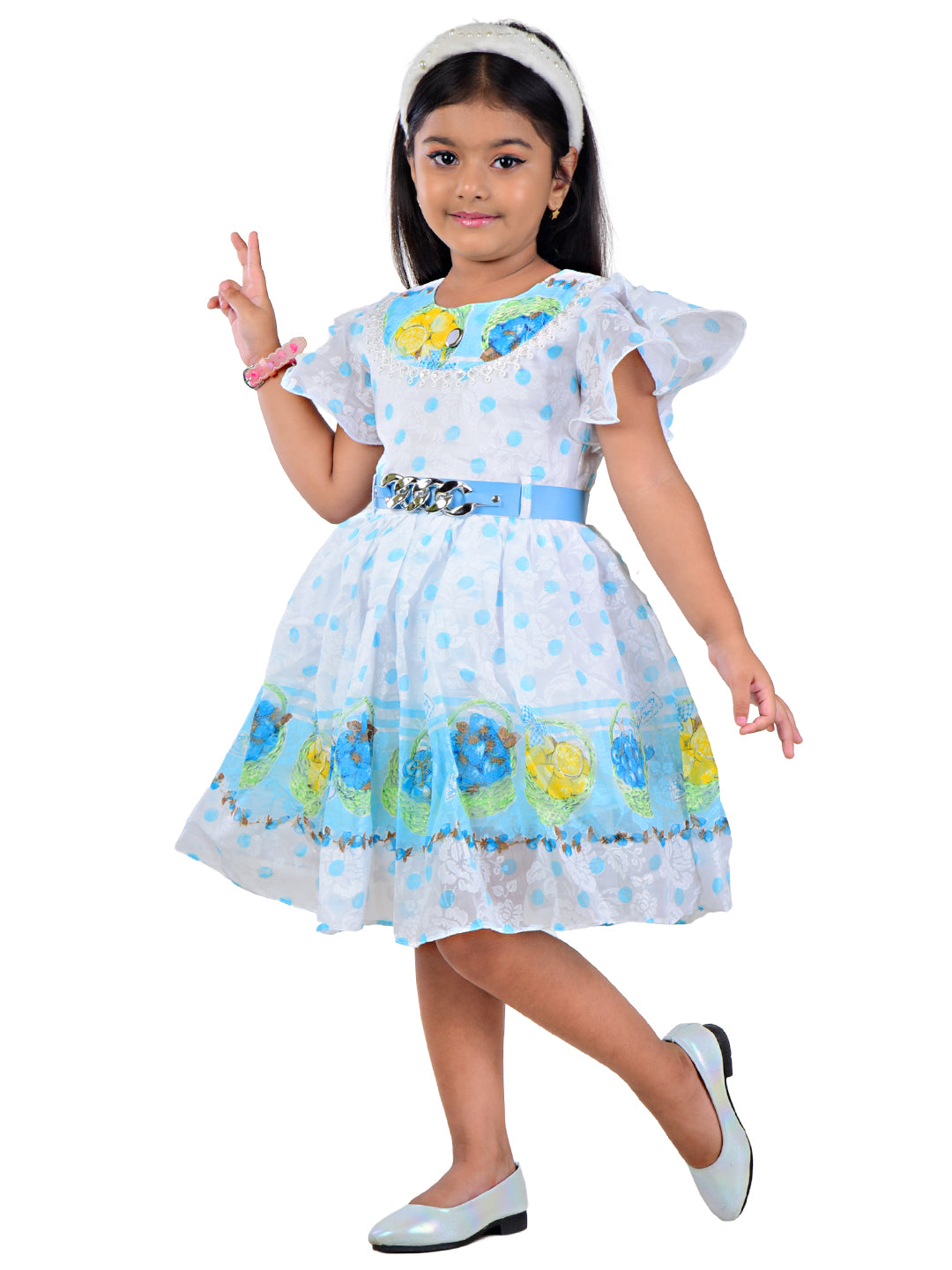 Kids Girls Polka Dot Frock