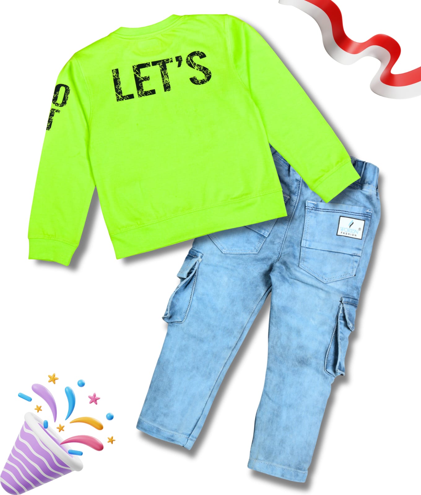 Boys Full Sleeves Tshirt  & Jeans Set