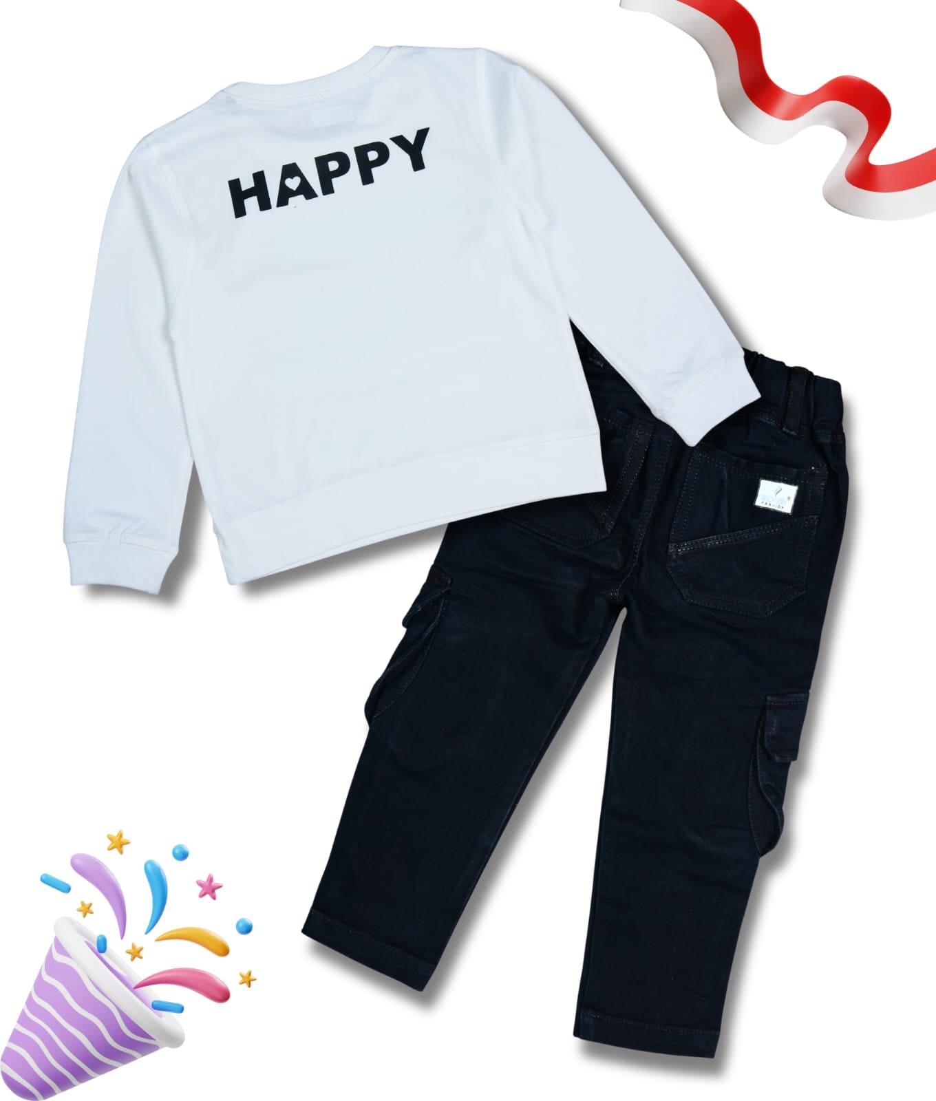 Boys Full Sleeves Tshirt  & Jeans Set