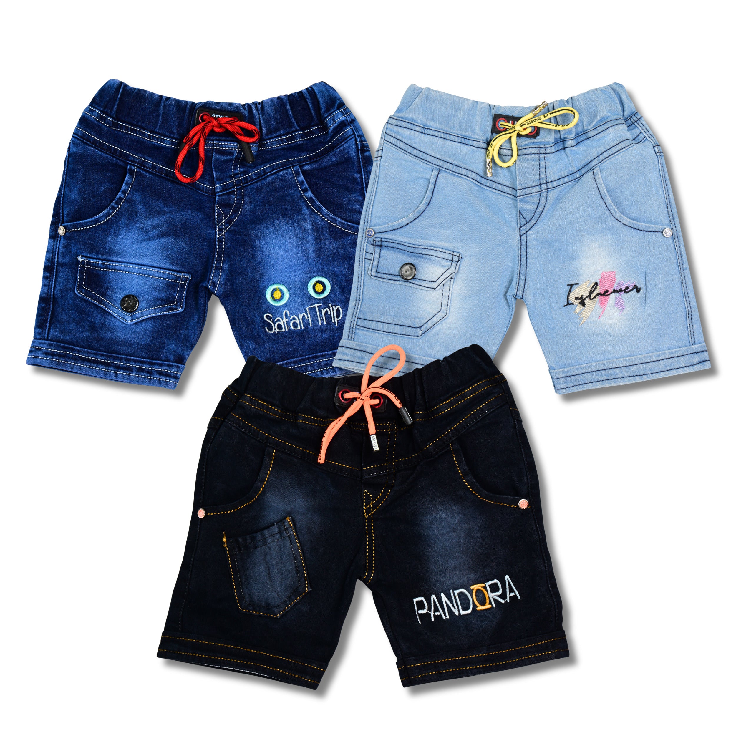 Boys Premium Denim Shorts Combo