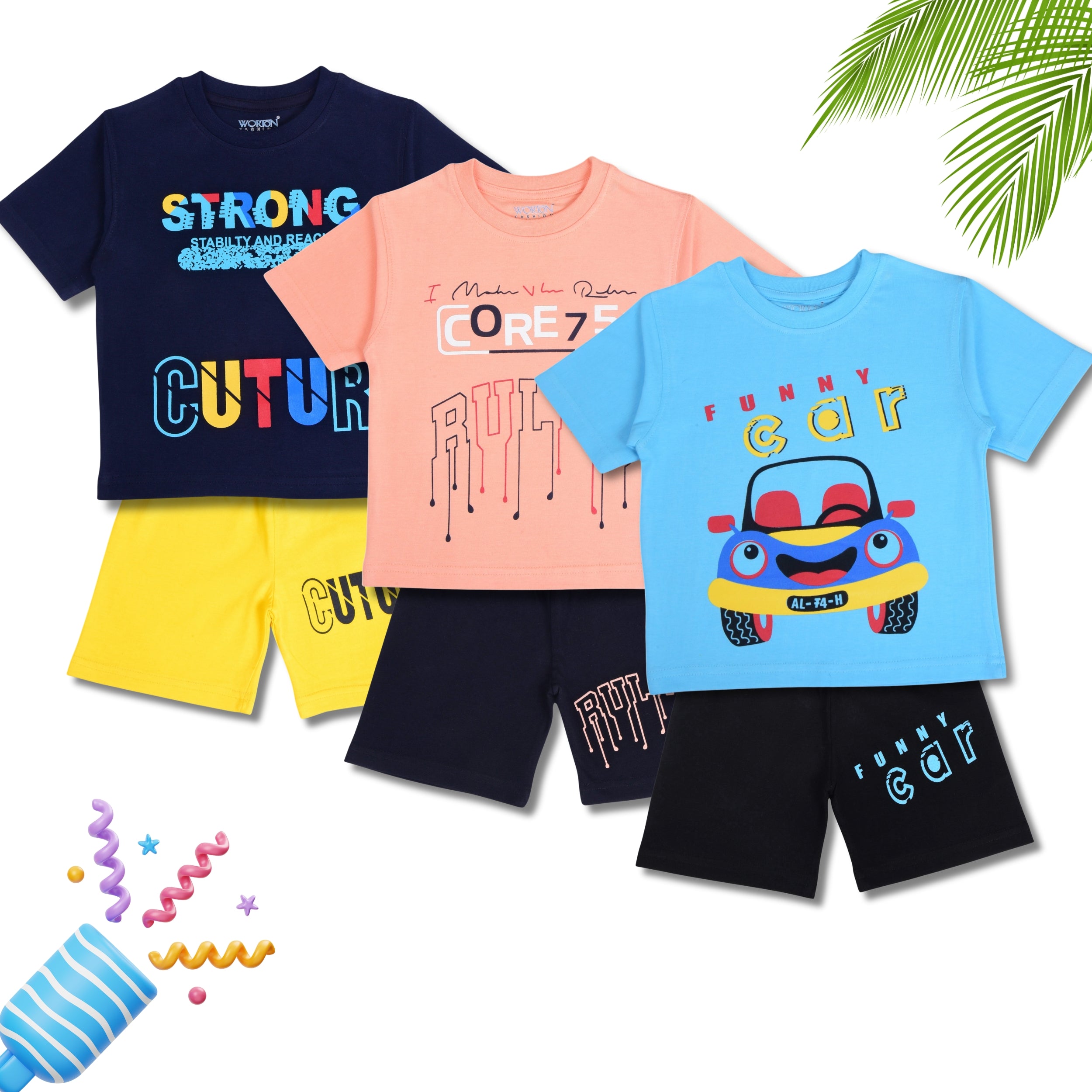 Boys Summer Clothing Set Combo