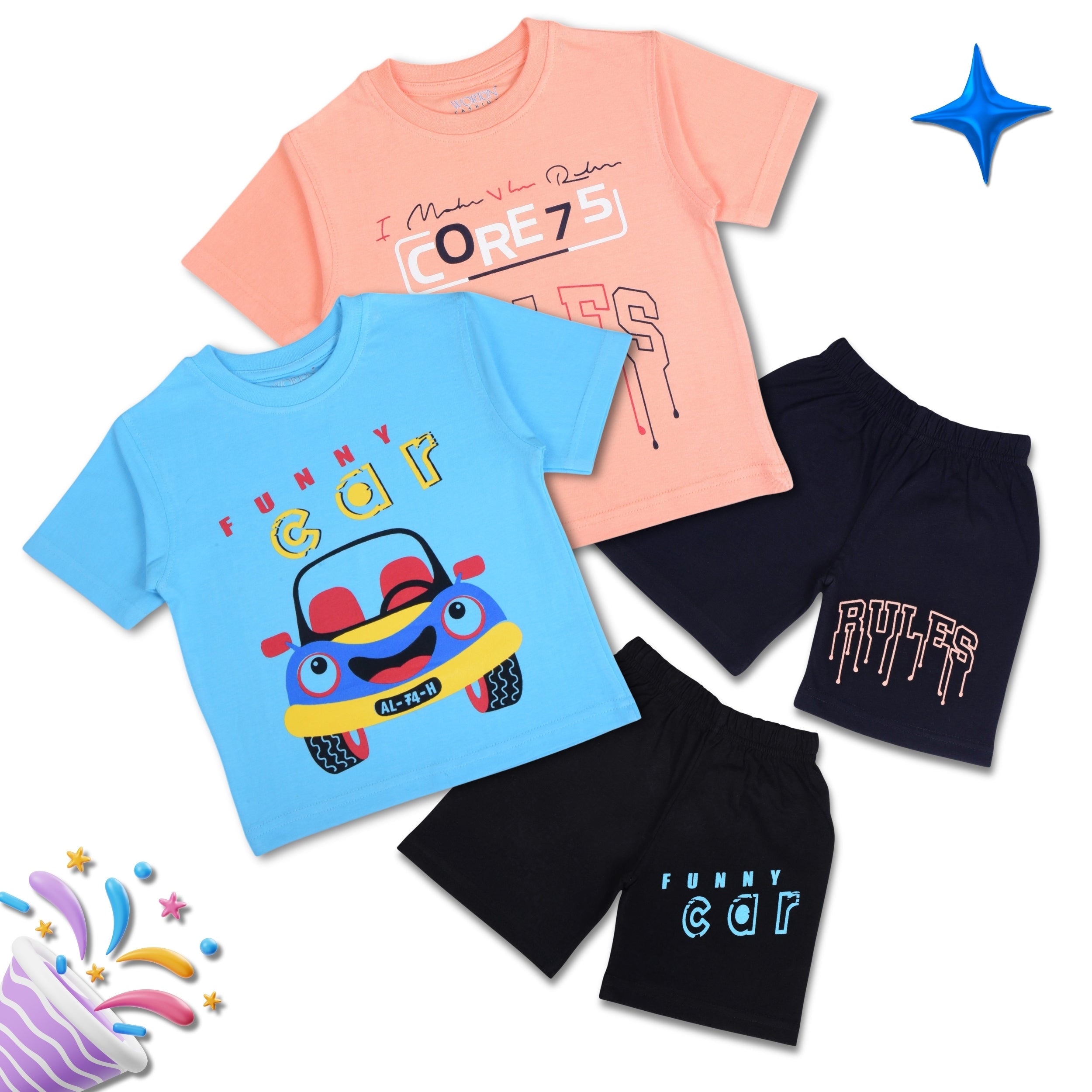 Boys Summer Clothing Set Combo