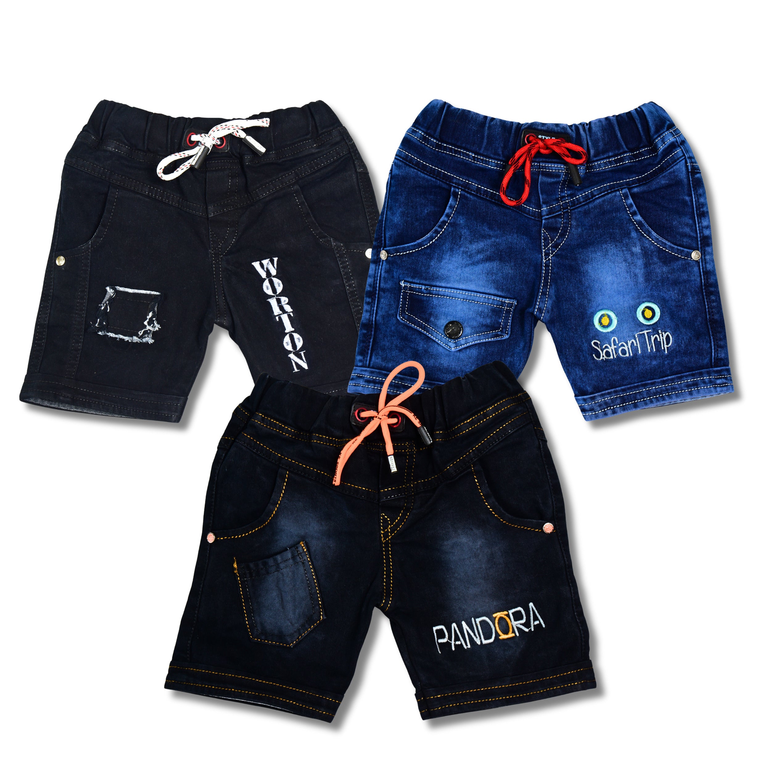 Boys Premium Denim Shorts Combo
