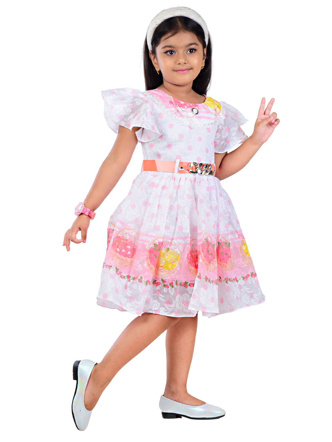 Kids Girls Polka Dot Frock