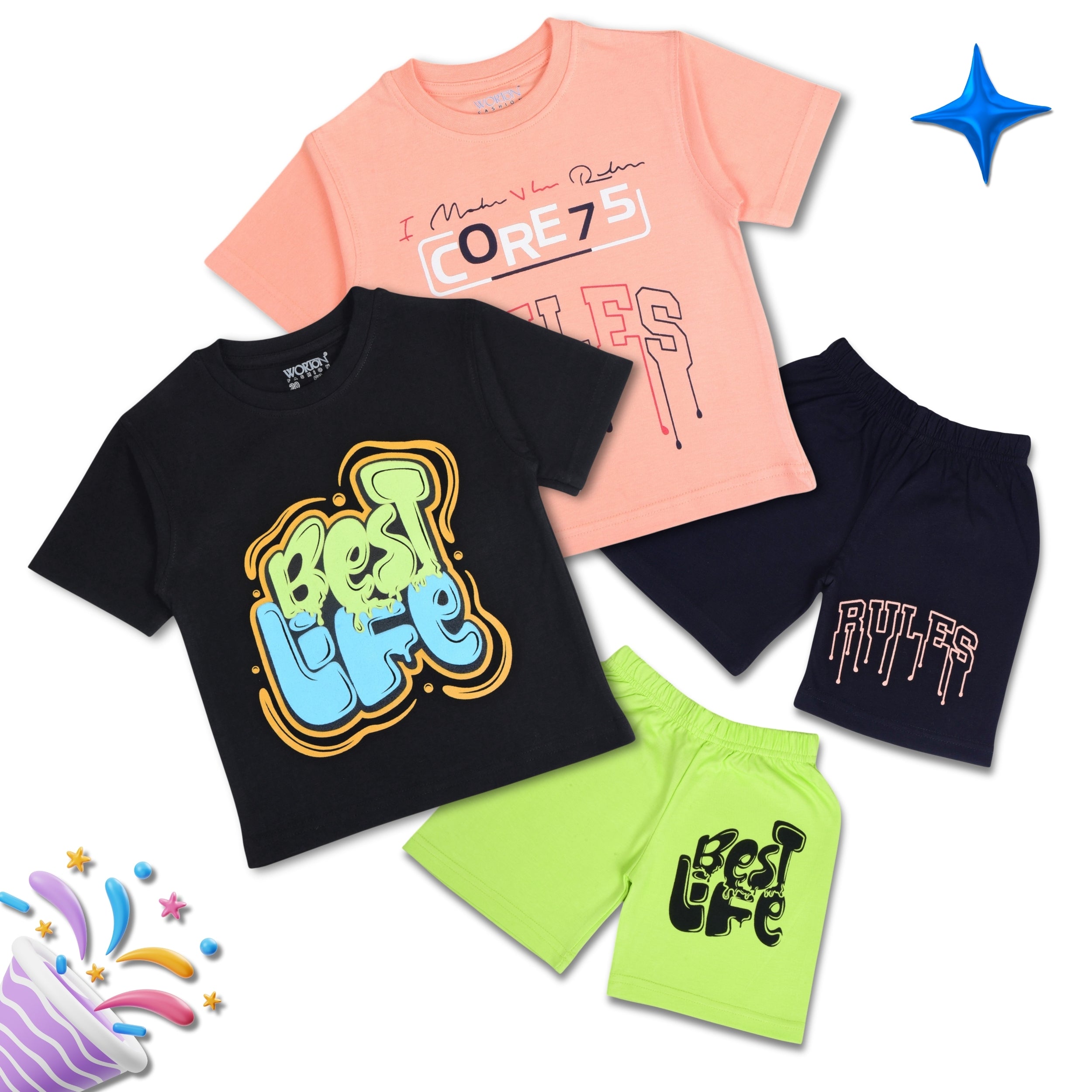 Boys Summer Clothing Set Combo