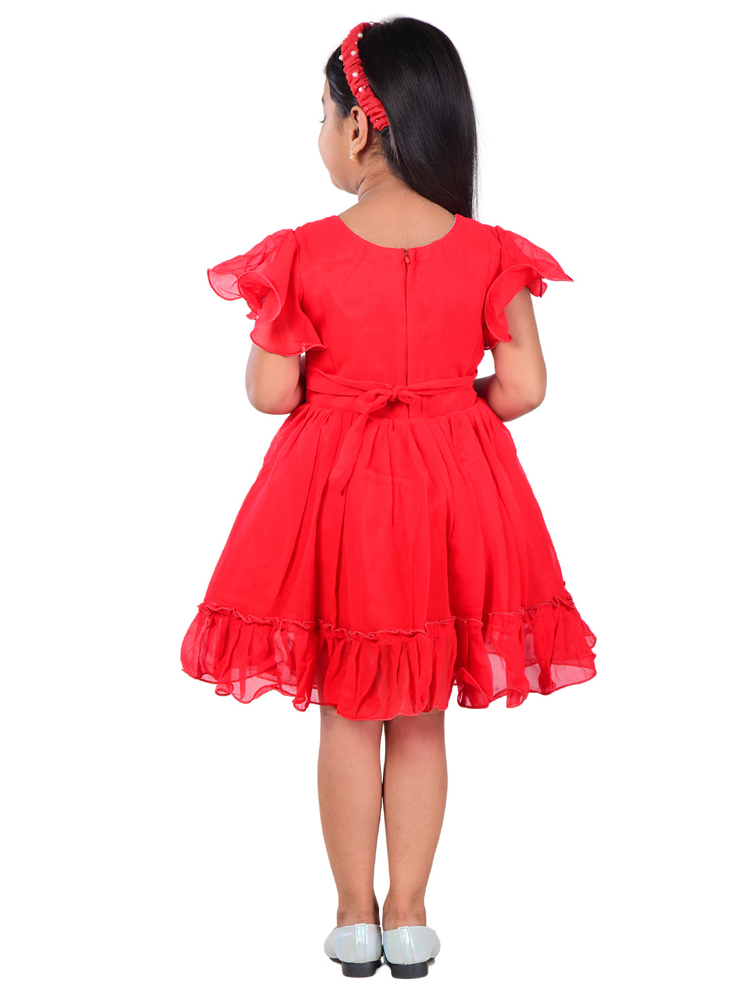 Kids Girls Red Party Frock