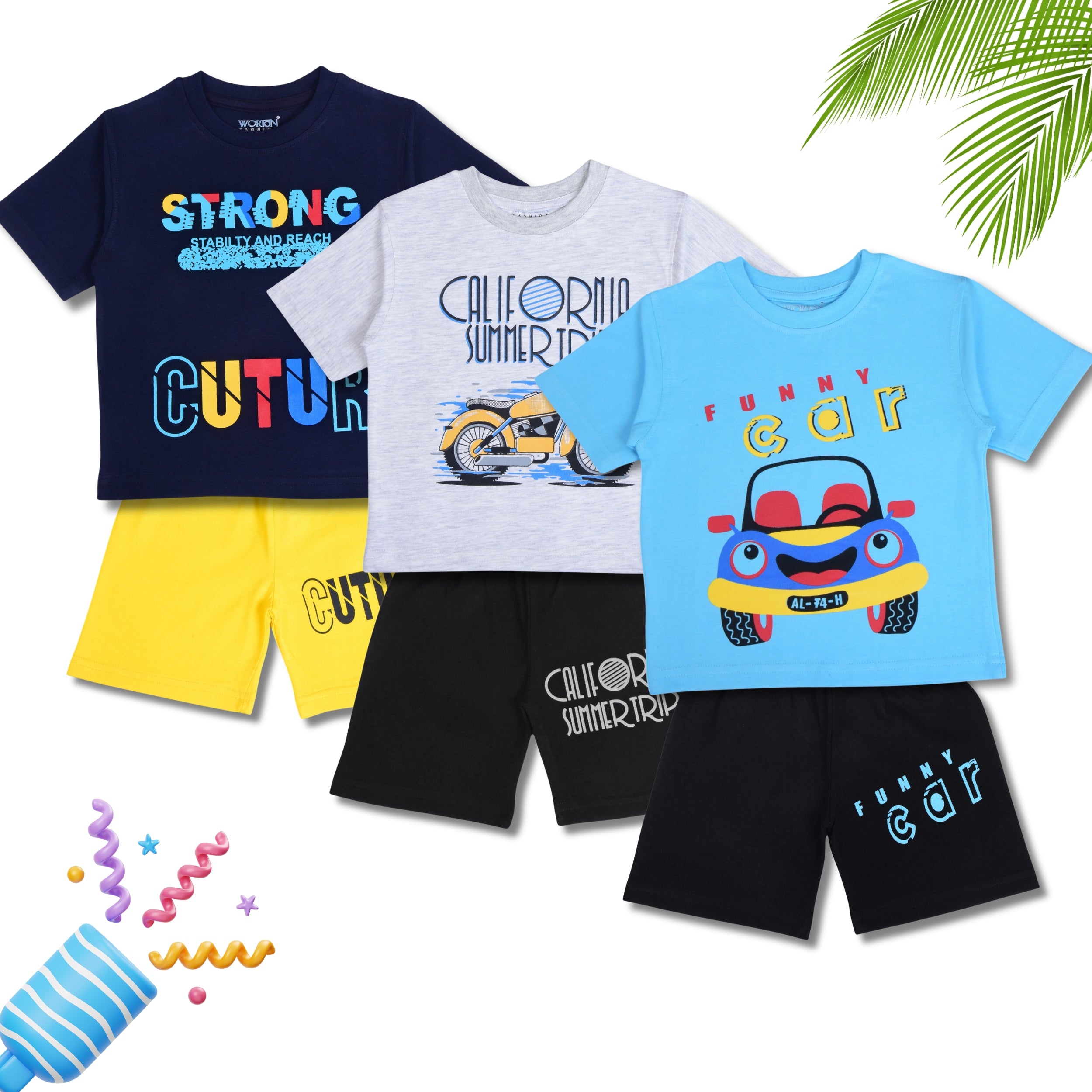 Boys Summer Clothing Set Combo