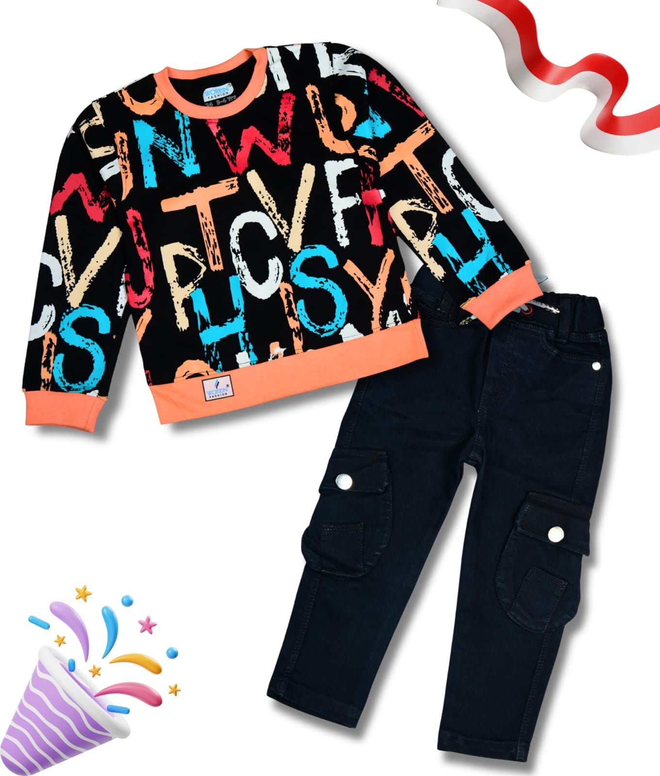 Boys Full Sleeves Tshirt  & Jeans Set