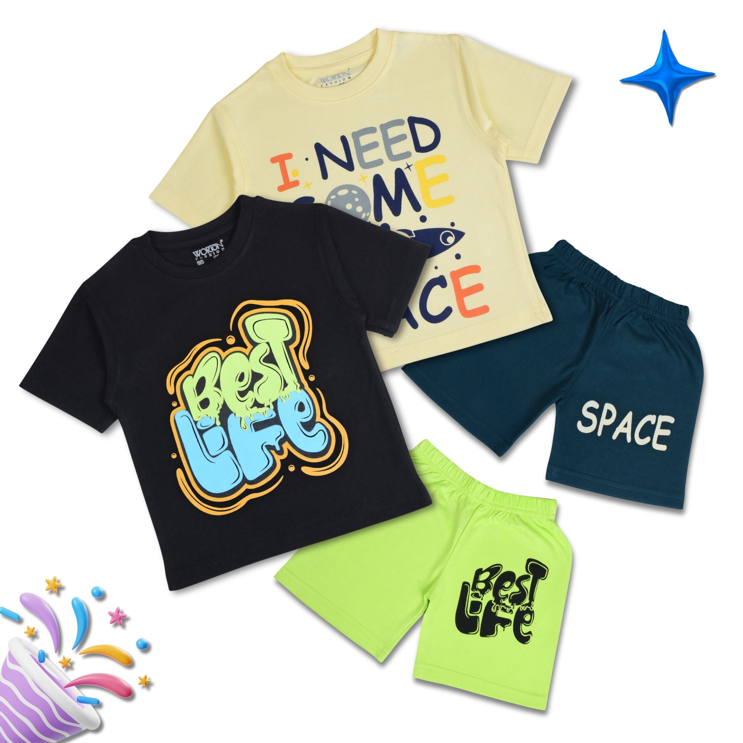 Boys Summer Clothing Set Combo