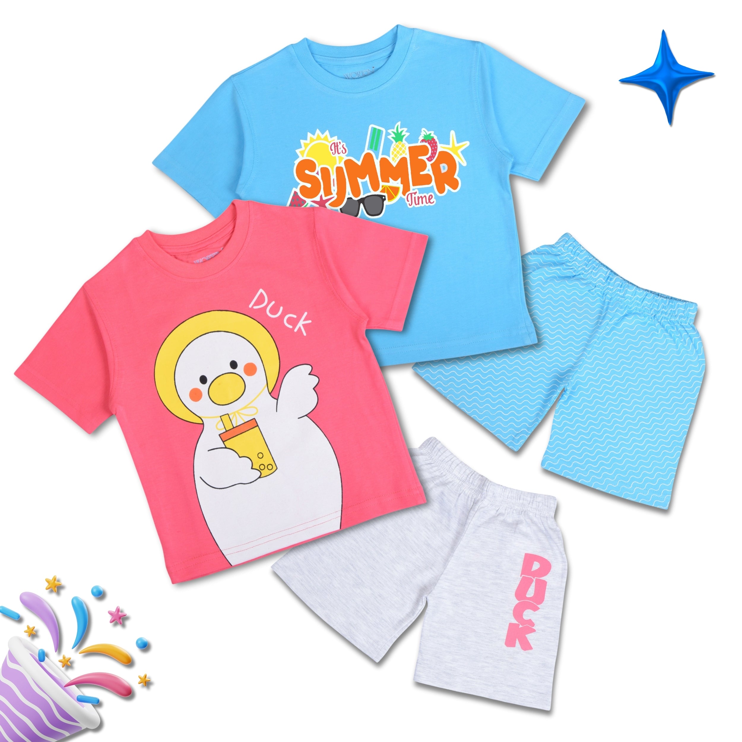 Boys Summer Clothing Set Combo