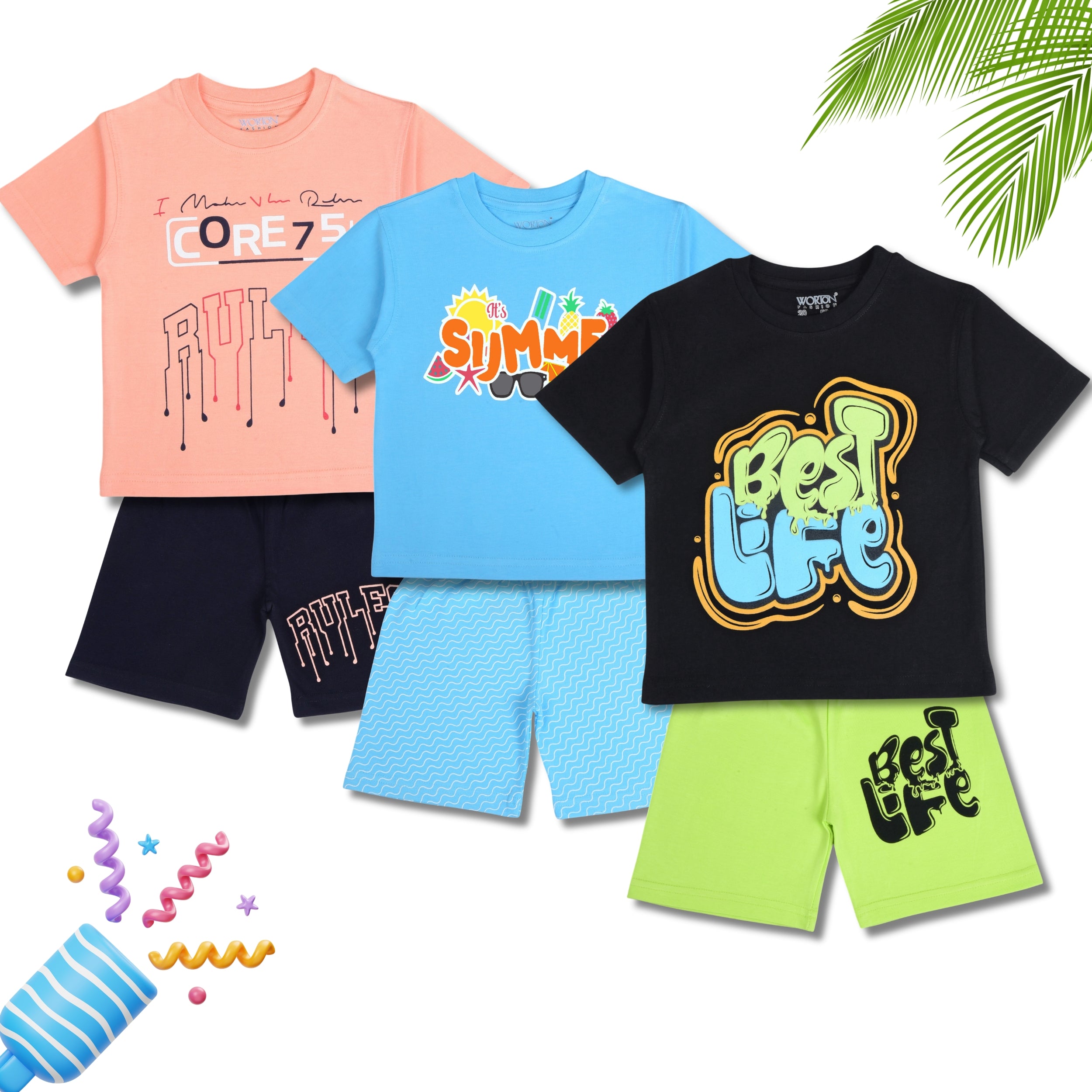 Boys Summer Clothing Set Combo