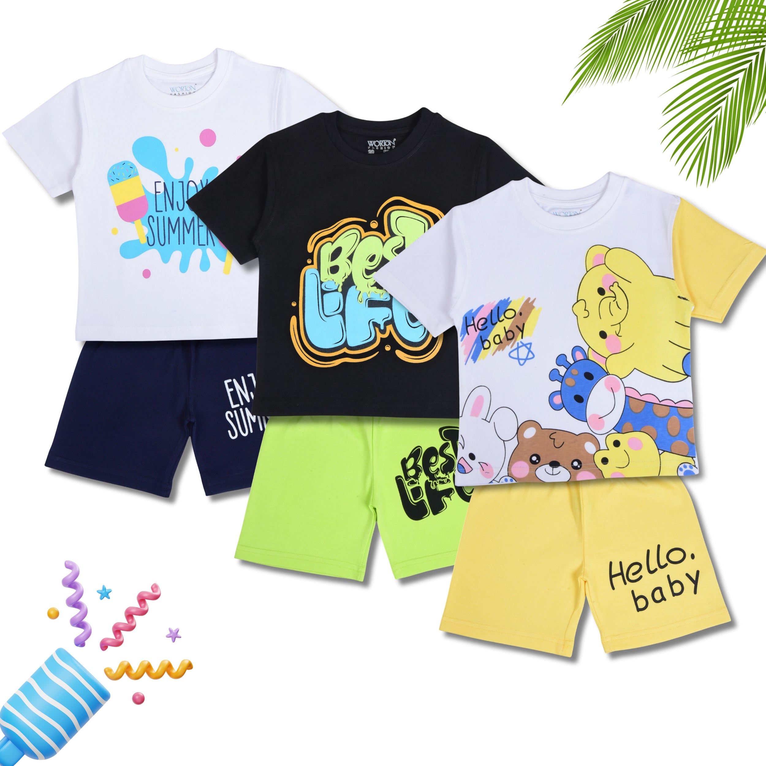 Boys Summer Clothing Set Combo