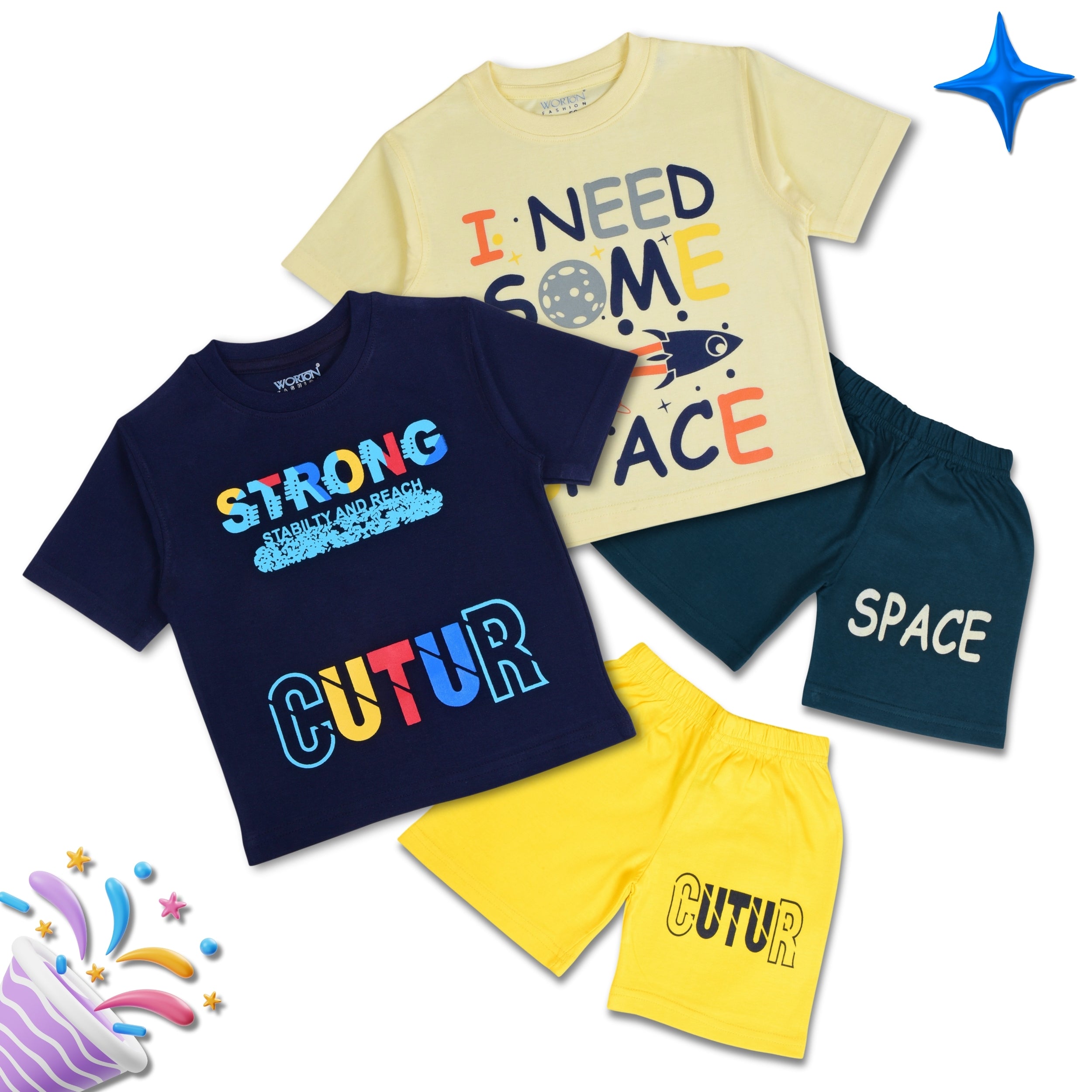 Boys Summer Clothing Set Combo