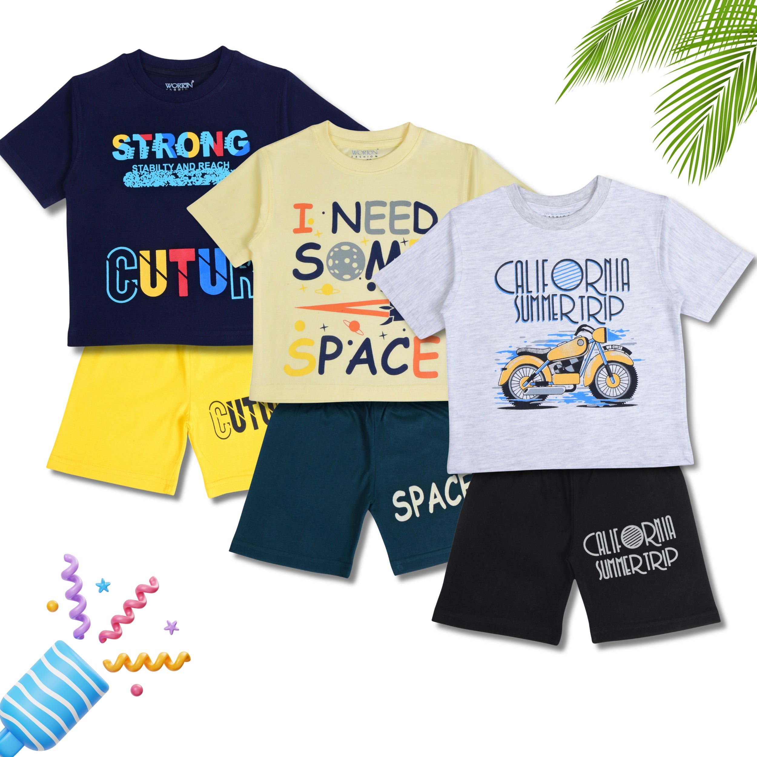 Boys Summer Clothing Set Combo