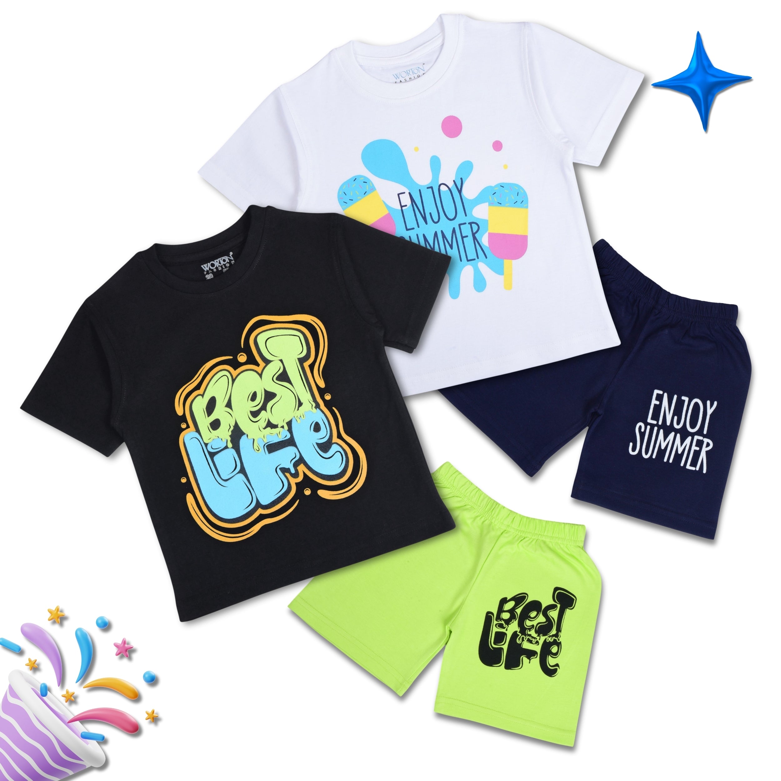 Boys Summer Clothing Set Combo